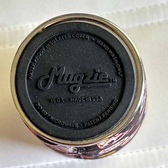 MUGZIE 16 oz. Tumbler Water Proof Insulated Day Of The Dead Sugar Skull Cover - Picture 5 of 6